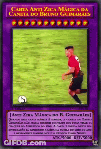 Carta Anti Zika Magica Da Caneta Do Bruno Guimaraes Is A Soccer Card GIF