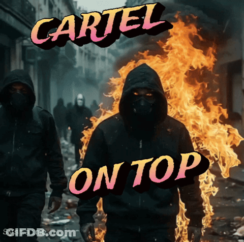 Cartel Above Man In Hoodie GIF