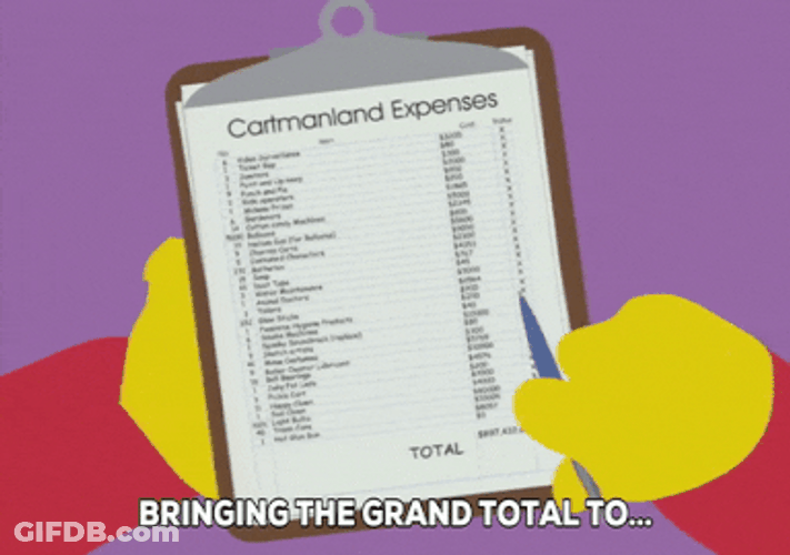 Cartman Marking Long List GIF