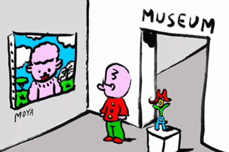 Cartoon Animated Museum GIF