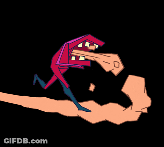 Cartoon Animation Throwing Up GIF