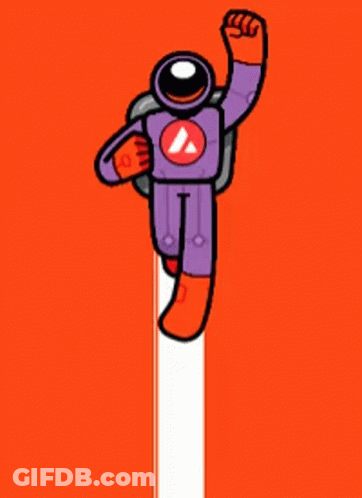 Cartoon Astronaut Fist In Air GIF