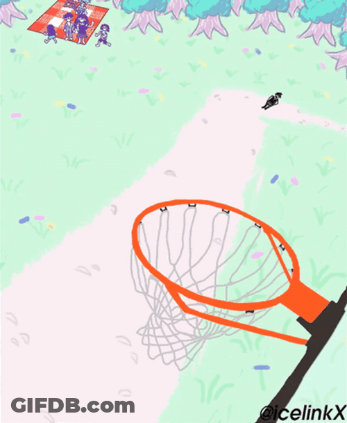 Cartoon Athlete Dunk Ballin Meme GIF