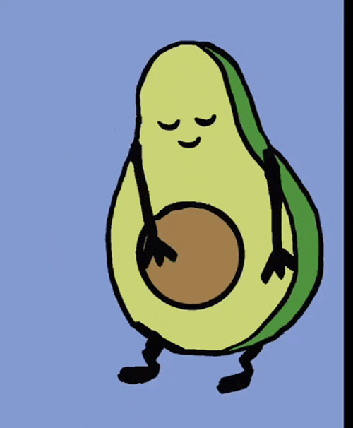 Cartoon Avocado Dab GIF