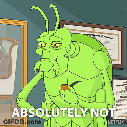 Cartoon Axatrax Absolutely Not GIF