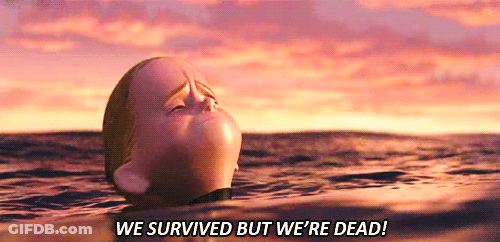 Cartoon Baby Ocean We Survived But We're Dead GIF