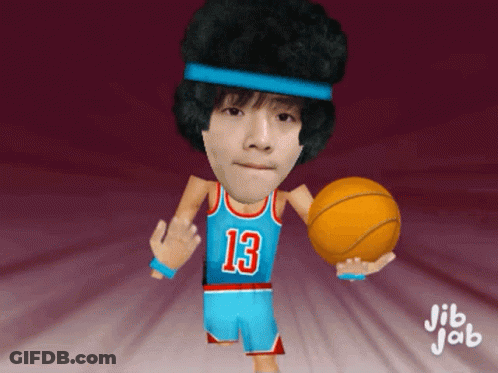 Cartoon Basketball Player Number 13 GIF