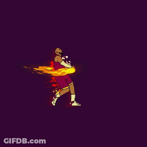 Cartoon Basketball Player Number 23 GIF