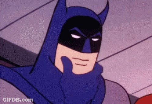 Cartoon Batman Making Funny Face GIF