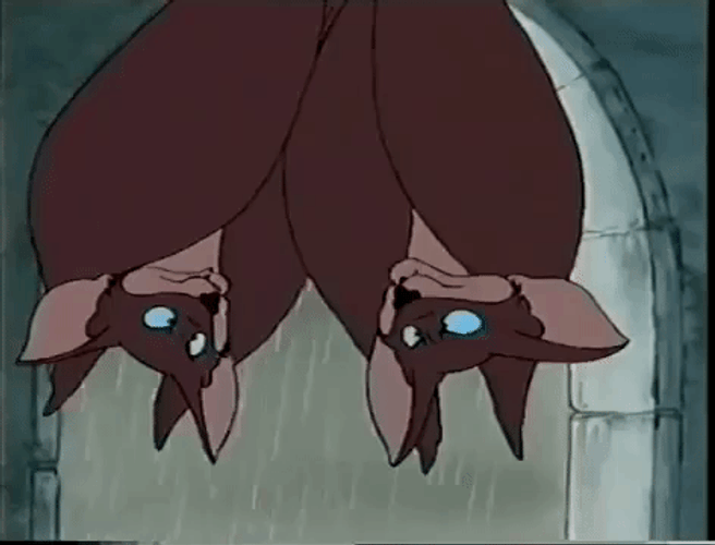 Cartoon,bats,boring,text,link GIF