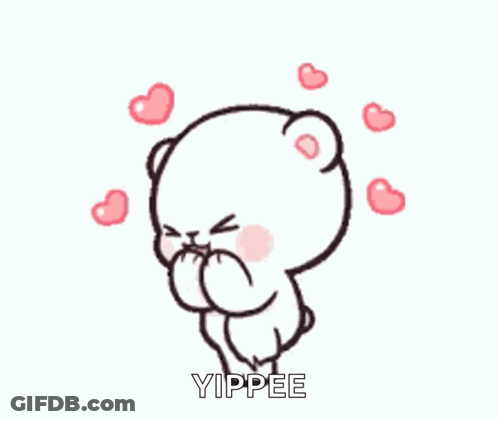Cartoon Bear Blowing Kiss GIF