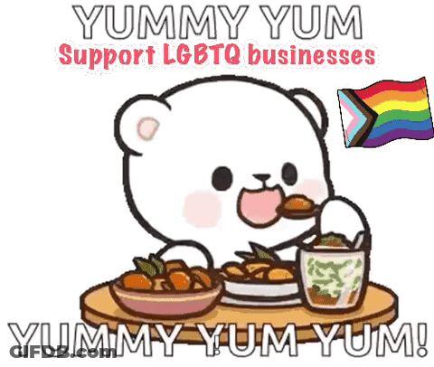 Cartoon Bear Eating Food Yummy Yum GIF
