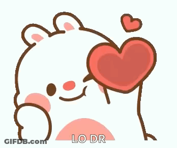 Cartoon Bear Holding Red Heart GIF