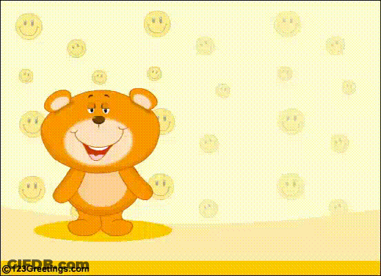 Cartoon Bear Hug GIF