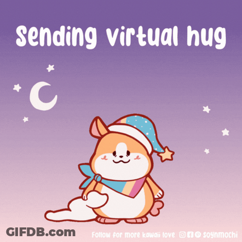 Cartoon Bear Hugging Another Big Hugs GIF