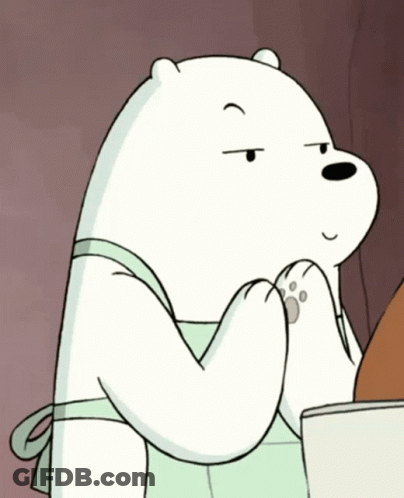 Cartoon Bear Making A Face GIF
