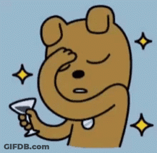 Cartoon Bear Omg Reaction GIF