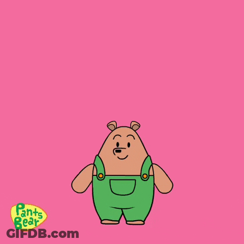 Cartoon Bear Saying I Really Really Really Love You GIF