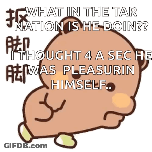 Cartoon Bear Saying What GIF