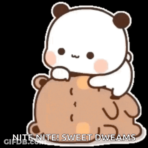 Cartoon Bear Sitting On Another Bear GIF