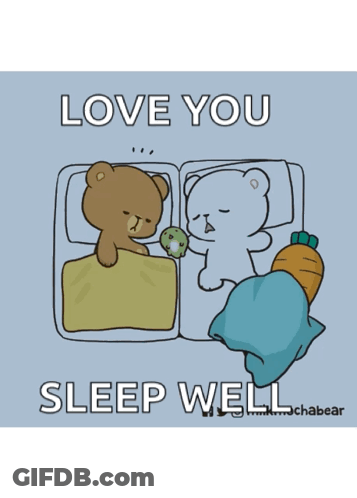Cartoon Bear Sleeping With Cell Phone In Mouth GIF