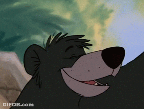 Cartoon Bear Smiling With Open Mouth GIF