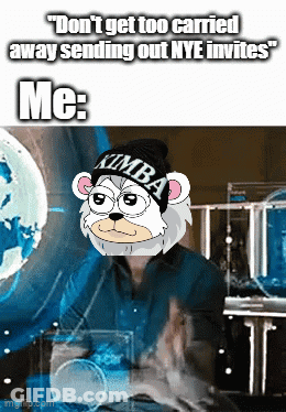 Cartoon Bear Wearing XMBA Hat GIF