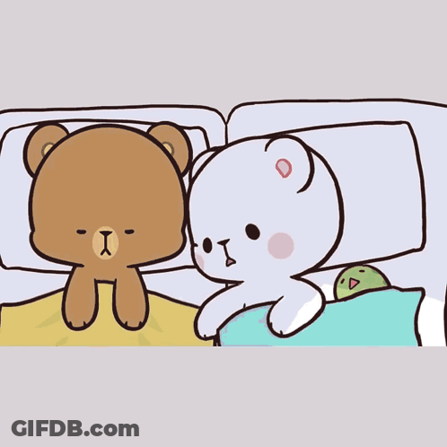 Cartoon Bear With Heart Above Head GIF