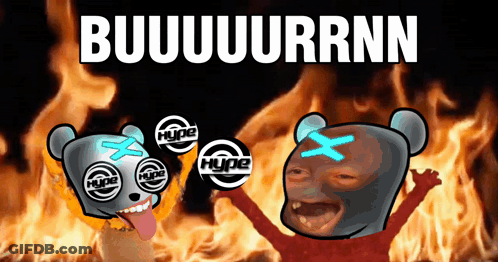 Cartoon Bear With Hype Eyes GIF
