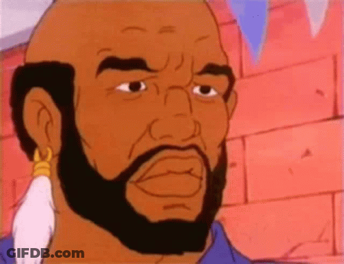 Cartoon Beard And Earrings Making Funny Face GIF