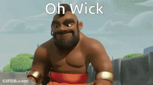 Cartoon Bearded Character Saying Oh Wick GIF