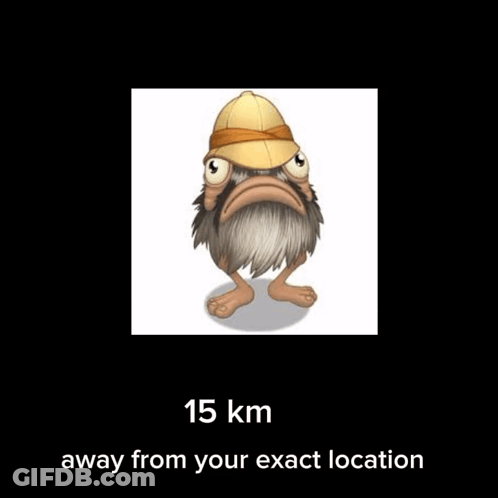 Cartoon Bearded Character Wearing Hat This Guy Is 10 Km Away GIF