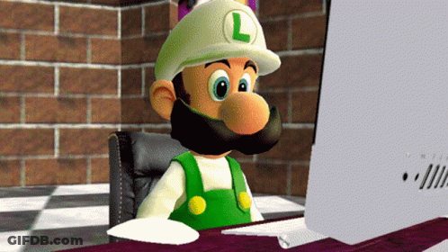 Cartoon Bearded Character With L Hat GIF