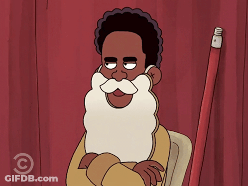 Cartoon Bearded Man With Mustache And C Logo GIF