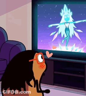 Cartoon Bee Laying In Bed Looking At Phone GIF