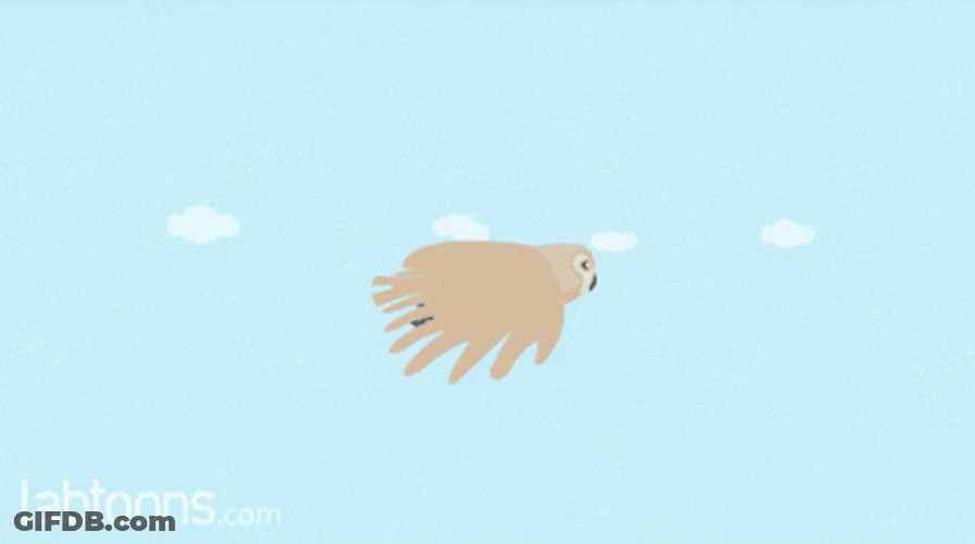 Cartoon Bird Flying GIF