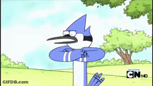Cartoon Bird Saying Ou GIF
