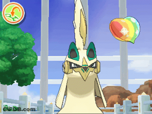 Cartoon Bird With Green Ears GIF