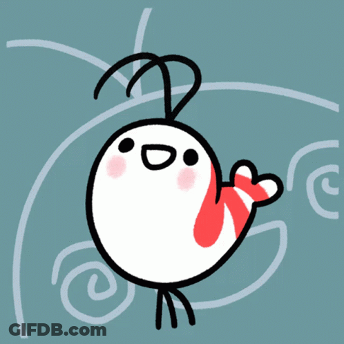 Cartoon Bird With Heart On Tail GIF