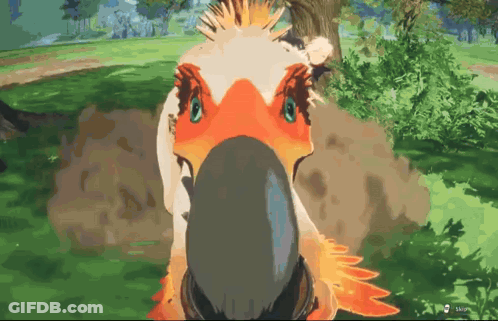 Cartoon Bird With Large Beak GIF