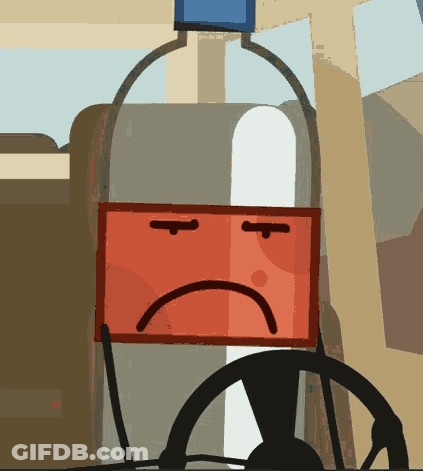 Cartoon Bottle With Sad Face GIF