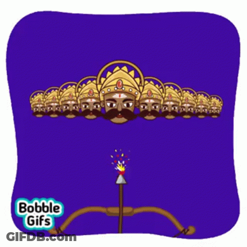 Cartoon Bow And Arrow Saying Bobble GIF