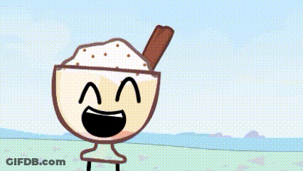 Cartoon Bowl Of Rice And Red Block GIF