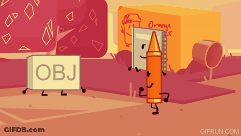 Cartoon Box Saying Obj GIF