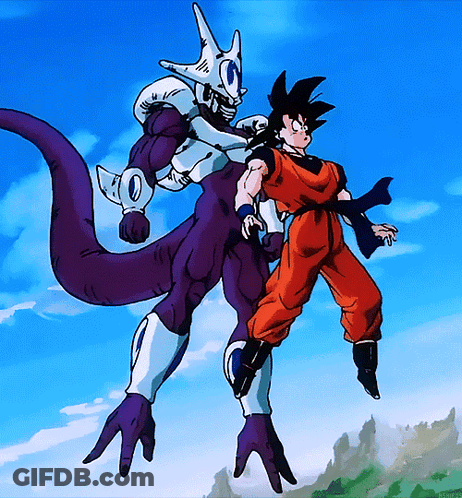 Cartoon Boy And Purple Monster GIF