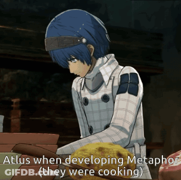 Cartoon Boy Cooking With Atlus When Developing Metaphor They Were Cooking GIF