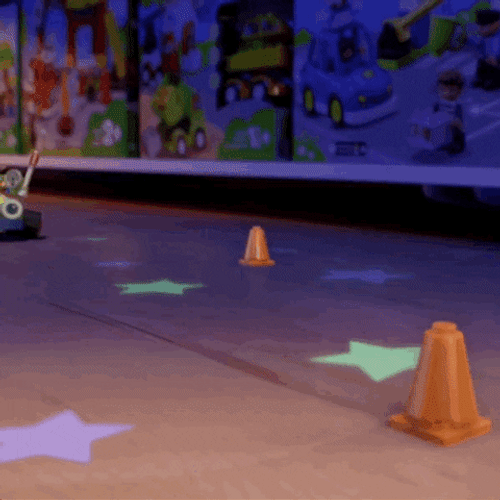 Cartoon Boy Driving Crazy GIF