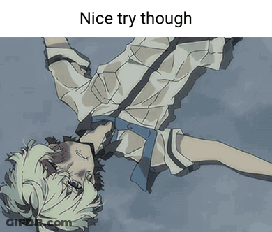 Cartoon Boy Falling Down Saying Nice Try Though GIF