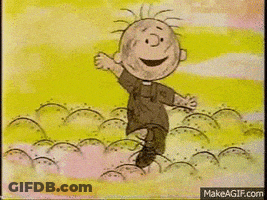 Cartoon Boy Running In Field GIF