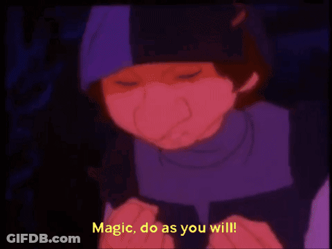Cartoon Boy Saying Magic Do As You Will GIF
